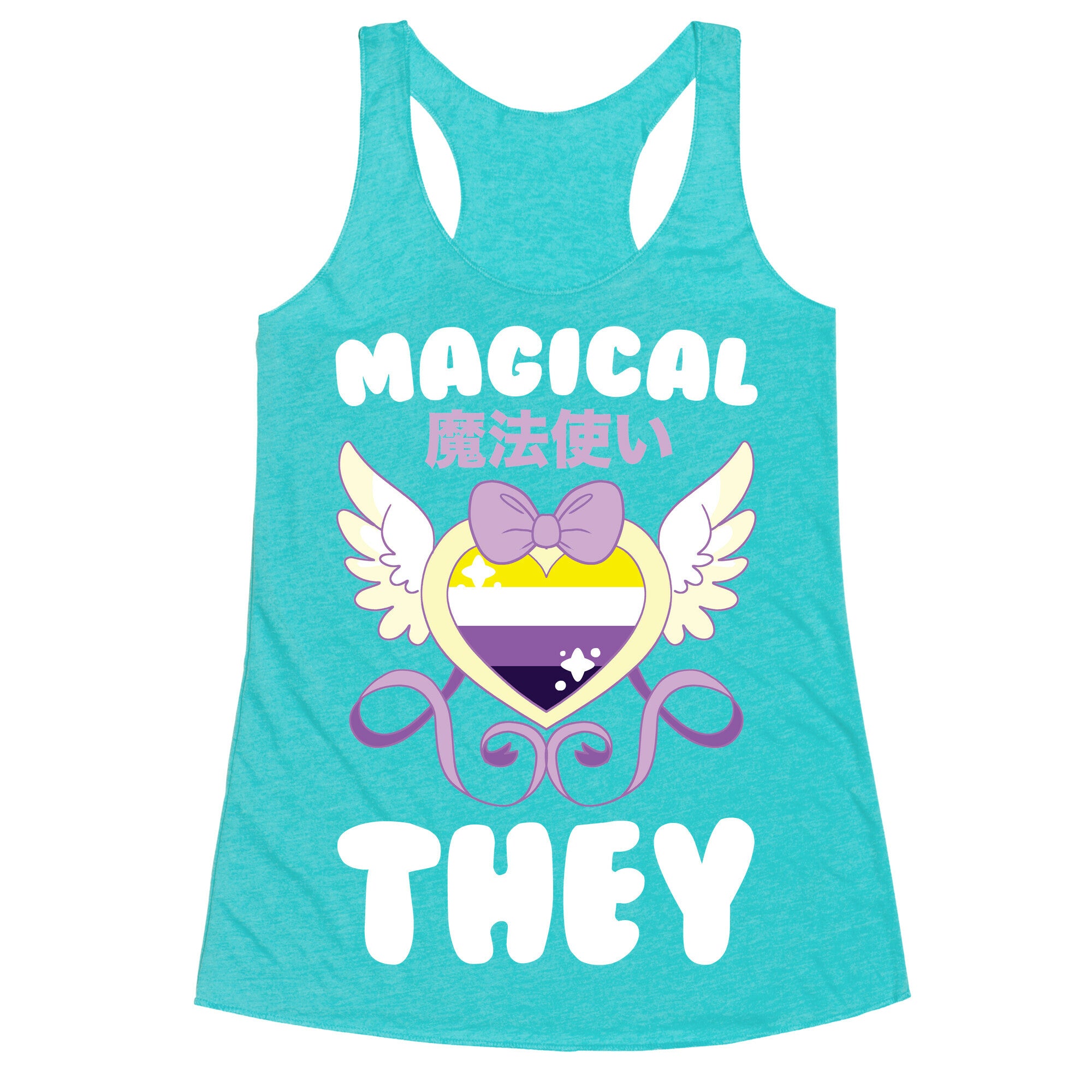 Magical They - Non-binary Pride Racerback Tank